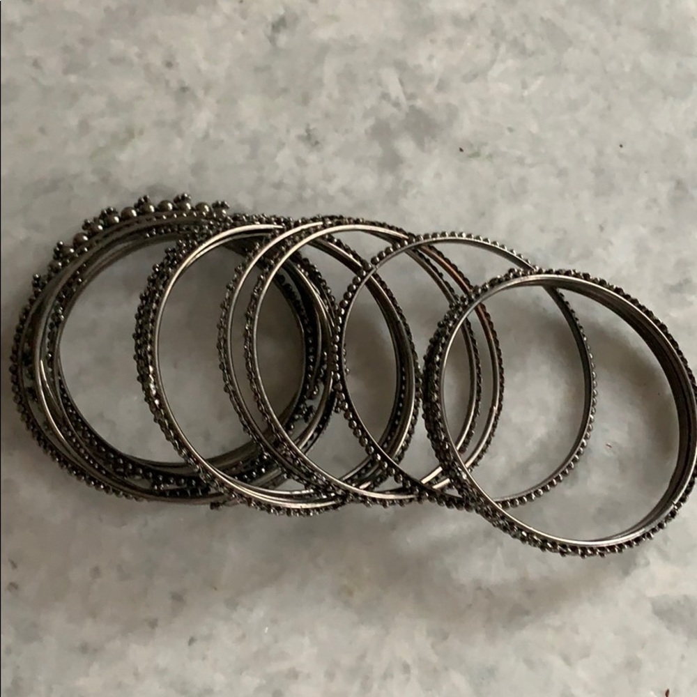 Jewelry. Black bangles